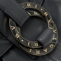 Pre Owned Bvlgari Grey Leather Chandra Shoulder Bag