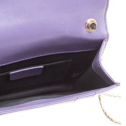 Bvlgari Purple Leather Small Serpenti Forever Shoulder Bag