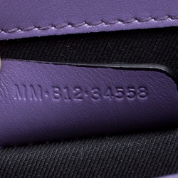 Bvlgari Purple Leather Small Serpenti Forever Shoulder Bag