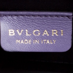 Bvlgari Purple Leather Small Serpenti Forever Shoulder Bag