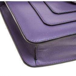 Bvlgari Purple Leather Small Serpenti Forever Shoulder Bag