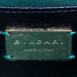 Bvlgari Indigo Karung Serpenti Forever Top Handle Bag