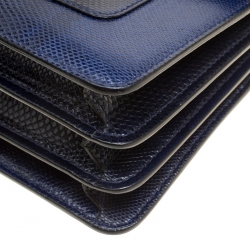 Bvlgari Indigo Karung Serpenti Forever Top Handle Bag