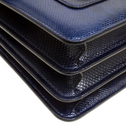 Bvlgari Indigo Karung Serpenti Forever Top Handle Bag