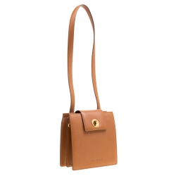 Pre Owned حقيبة كتف بلغاري مجموعة 3 جلد بنية