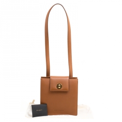 Pre Owned حقيبة كتف بلغاري مجموعة 3 جلد بني�ة