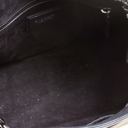 Bvlgari Black Leather Chain Shopping Tote