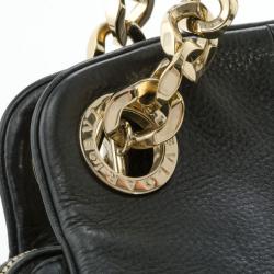 Pre Owned Bvlgari Bonton Black Chain Link Hobo