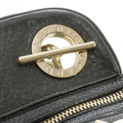 Pre Owned Bvlgari Bonton Black Chain Link Hobo
