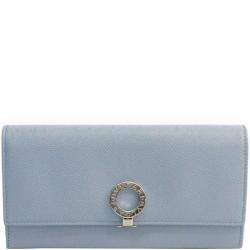 Bvlgari Light Blue Leather Bvlgari Bvlgari Long Wallet