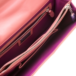 مملوكة مسبقًا Bvlgari Pink Studded Leather Medium Serpenti Forever Shoulder Bag