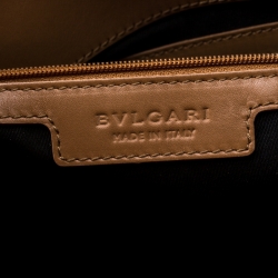 Pre Owned Bvlgari Beige/Brown S.Bulgaria Coated Canvas Tote