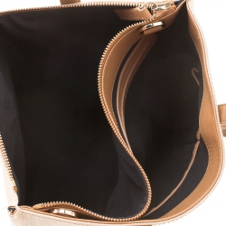 Pre Owned Bvlgari Beige/Brown S.Bulgaria Coated Canvas Tote