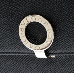 Bvlgari Black Leather Bifold Wallet