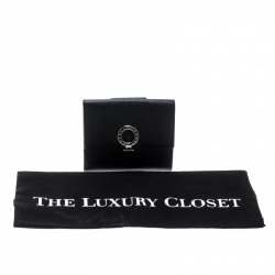 Bvlgari Black Leather Bifold Wallet
