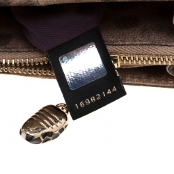 Bvlgari Brown Python Medium Serpenti Flap Shoulder Bag