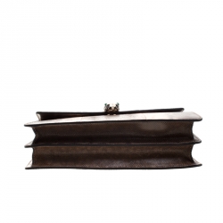 Bvlgari Brown Python Medium Serpenti Flap Shoulder Bag