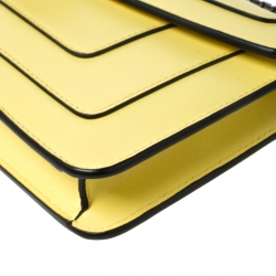 مملوكة مسبقًا حقيبة كتف بلغاري قلاب فورفر سربنتي جلد صفراء