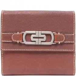 Bvlgari Dark Brown Leather Bi-fold Wallet