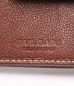 Bvlgari Dark Brown Leather Bi-fold Wallet