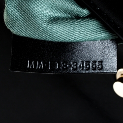 Pre Owned حقيبة كتف بلغاري سيربينتي فوريفر جلد أسود بقلاب