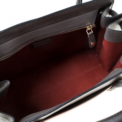 Bvlgari Beige/Grey Leather Alba Tote 