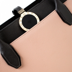 Bvlgari Beige/Grey Leather Alba Tote 