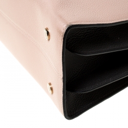 Bvlgari Beige/Grey Leather Alba Tote 