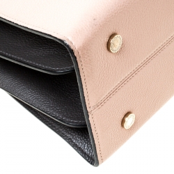 Bvlgari Beige/Grey Leather Alba Tote 