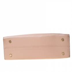 Bvlgari Beige/Grey Leather Alba Tote 