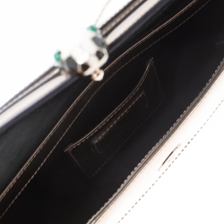 Pre Owned Bvlgari Metallic Bronze Patent Leather Serpenti Forever Shoulder Bag