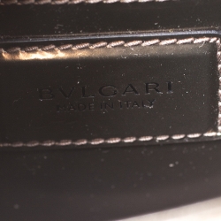 Pre Owned Bvlgari Metallic Bronze Patent Leather Serpenti Forever Shoulder Bag