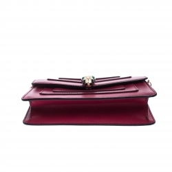 Pre Owned Bvlgari Hot Pink Leather Mini Serpenti Forever Pochette