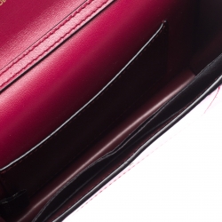 Pre Owned Bvlgari Hot Pink Leather Mini Serpenti Forever Pochette