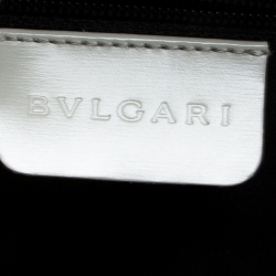 Bvlgari Grey Nylon and Leather Shoulder Bag