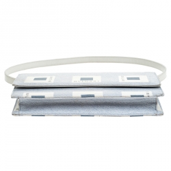 Bvlgari Grey Nylon and Leather Shoulder Bag