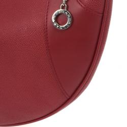 Pre Owned Bvlgari Leather Small Mathlida Shoulder Bag