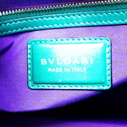 مملوكة مسبقًا Bvlgari Green Leather Serpenti Forever Shoulder Bag