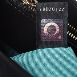 مملوكة مسبقًا حقيبة كتف بلغاري سربنتي فوريفر كبيرة جلد سوداء