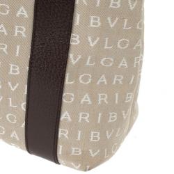 Pre Owned Bvlgari Logo Small Tote Bag