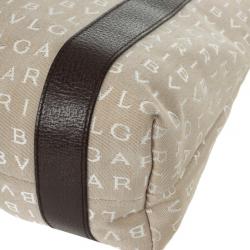 Pre Owned Bvlgari Logo Small Tote Bag