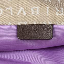 Pre Owned Bvlgari Logo Small Tote Bag