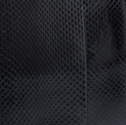 Pre Owned Bvlgari Black Python and Leather Serpenti Scaglie Tote