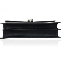 Pre Owned Bvlgari Black Leather Serpenti Shoulder Bag