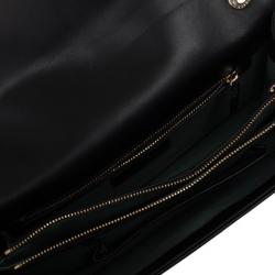 Pre Owned Bvlgari Black Leather Serpenti Shoulder Bag