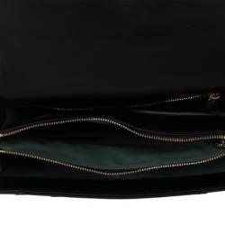 Pre Owned Bvlgari Black Leather Serpenti Shoulder Bag