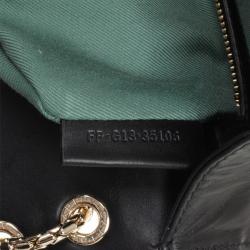 Pre Owned Bvlgari Black Leather Serpenti Shoulder Bag