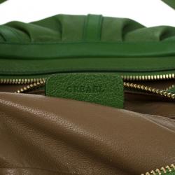 Bvlgari Green Leather Polly Bag