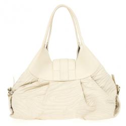 Bvlgari Beige Leather Chandra Hobo