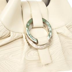 Bvlgari Beige Leather Chandra Hobo